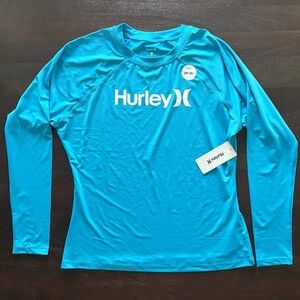 NEW Hurley Women’s Rash Guard - size large